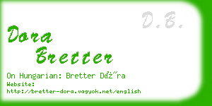 dora bretter business card